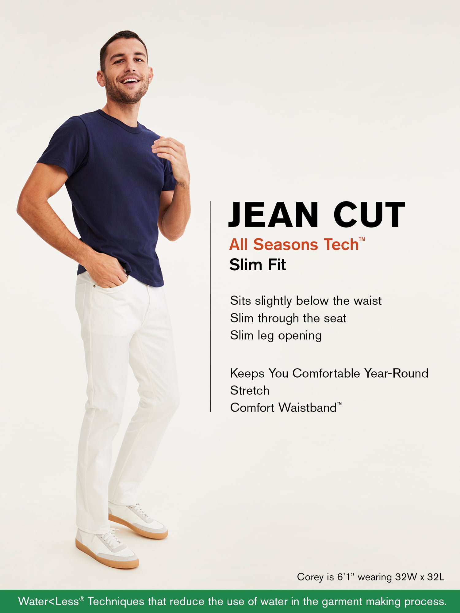 Dockers Men's Slim Fit Jean Cut All Seasons Tech Pants