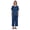 Royal Blue, variant on Inkmeso Short Sleeve Nightwear Pajama Set For Women Henley T-Shirt & Pajama Sleepwear Set