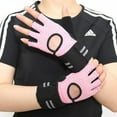 thumbnail image 5 of Hukapapa Guantes de Fitness para Levantamiento de Pesas, Guantes Deportivos de Medio Dedo Antideslizantes y Transpirables, Rosa, L,, 5 of 5