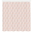 thumbnail image 3 of Ambesonne Floral Shower Curtain, Peachy Feminine Theme Flower, 69"Wx84"L, Peach Pale Mauve Salmon, 3 of 5