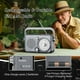 thumbnail image 4 of Radio Multifuncional Portátil, Banda , Radio FM/AM, Tarjeta TF, Reproductor de Música en Disco U, Altavoz Inalámbrico Bluetooth para Exteriores, 4 of 5