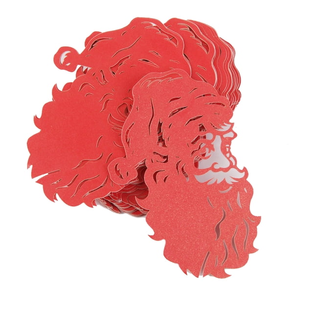 50 X De Nombre De Decoración De Navid Corte Láser Papá Noel Rojo Zulema Tarjetas navideñas para el lugar