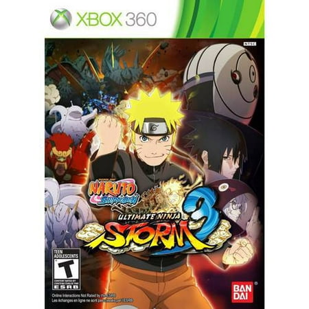Naruto Shippuden: Ultimate Storm 3 (Xbox 360) The critically acclaimed Naruto Shippuden: Ultimate Ninja Storm series is back in 2013 on PS3 and X360  celebrating the return of highly awaited boss battles and welcoming brand new features to revamp the game experience. More immersive  more faithful and more extreme  Naruto Shippuden: Ultimate Ninja Storm 3 will offer the most epic Naruto experience ever seen in a video game. Dattebayo!