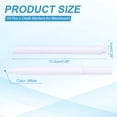thumbnail image 2 of Uxcell Liquid Chalk Markers, 10 Pcs Chalk Board Dry Wet Erase Pens Fine Tip Washable Window Marker Pens for Blackboard Home Kitchen Fridge Calendar Whiteboard Clear Glass, White, 2 of 6