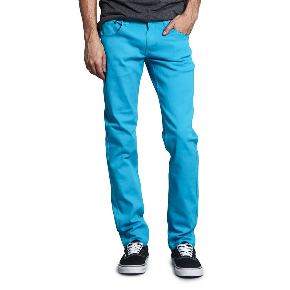 G-Style USA - Victorious Men's Skinny Fit Color Stretch Jeans ...