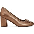 thumbnail image 2 of Naturalizer Sienna Women's Heels Soft Bronze Leather Size 7 W, 2 of 5