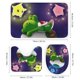 thumbnail image 3 of Juego de 4 cortinas de ducha Yoshi con alfombrillas antideslizantes, tapa de inodoro y alfombrilla de baño, cortina de ducha impermeable con decoración de dibujos animados para baño con 12 ganchos,, 3 of 8