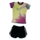 thumbnail image 4 of 1/6 camisa de manga corta informal con pantalones cortos de verano, tops de verano que corren pantalones cortos para figuras de mujer de 12 pulgadas Rosa rojo, 4 of 8
