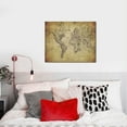 thumbnail image 4 of Naloa Vintage World Map Print Canvas Bathroom Wall Art,Bathroom Wall Art Decoration, Canvas Poster Prints,Decorative Paintings for Living Room, Bathroom, Kids Room, 4 of 6