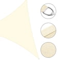 thumbnail image 4 of Yescom 2 Pack 28FT Triangle Sun Shade Sail UV Block Commercial Carpark Pool Camping Playground Outdoor Off White, 4 of 10