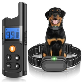 SXS Dog Training Collars, Dog Shock Collar with Remote 2600 feet, Beep  Vibration Shock 3Modes , Waterproof, LED Light, Perfect for Training Small  Medium Large Dogs