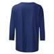 thumbnail image 5 of Mujeres Tres Cuartos de Manga Tops Moda Impresa Suelta Casual Cuello Redondo Suéter Blusa con Mangas 3/4, Mezcla de Poliéster para el Uso Diario de Verano, 5 of 5