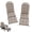 khaki, variant on HONEY HOME Outdoor Adirondack Chair Cushions, 44x19x4 inch Waterproof Rocking Chair Cushion and 17x19 Ottoman Cushion for Patio, Garden