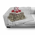 thumbnail image 3 of 16th Birthday Soft Flannel Fleece Blanket, Delicious Cake with Burning Candlestick and Cherry Yummy Tasty Dessert Image, Cozy Plush for Indoor and Outdoor Use, 50" x 70", Multicolor, by Ambesonne, 3 of 6