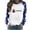Blue, variant on Maplenight Christmas Sweatshirts for Women Loose Casual Crew Neck Pullover Sweatshirt Holiday Vacation Graphic Tees Tops