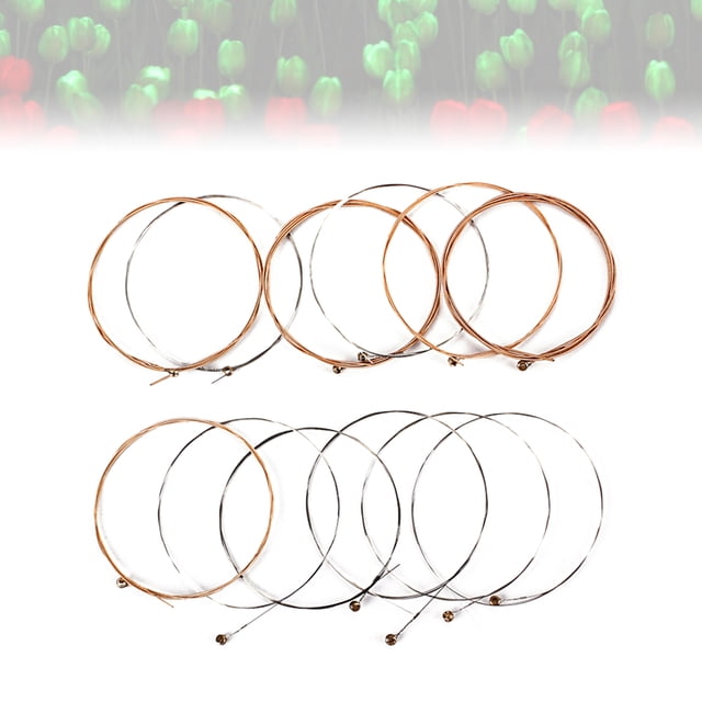 BRIGHTFUFU 12Pcs Electric Guitar Strings Light For Musicians Performance