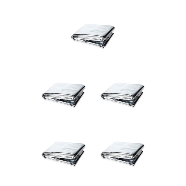 Advancent Manta de emergencia Supervivencia al aire libre Cubierta térmica Senderismo Mochilero Accesorio para dormir de doble cara Plata Type2 NO2