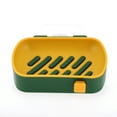 thumbnail image 3 of 1 Pc Wall Mounted Soap Dish Yellow Soap Dish for Bathroom for Kitchen 5.04"x3.66"x1.18", 3 of 6