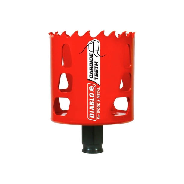 Sierra perforadora Diablo DHS2500CT con dientes de carburo de 6,4 cm para madera y metal