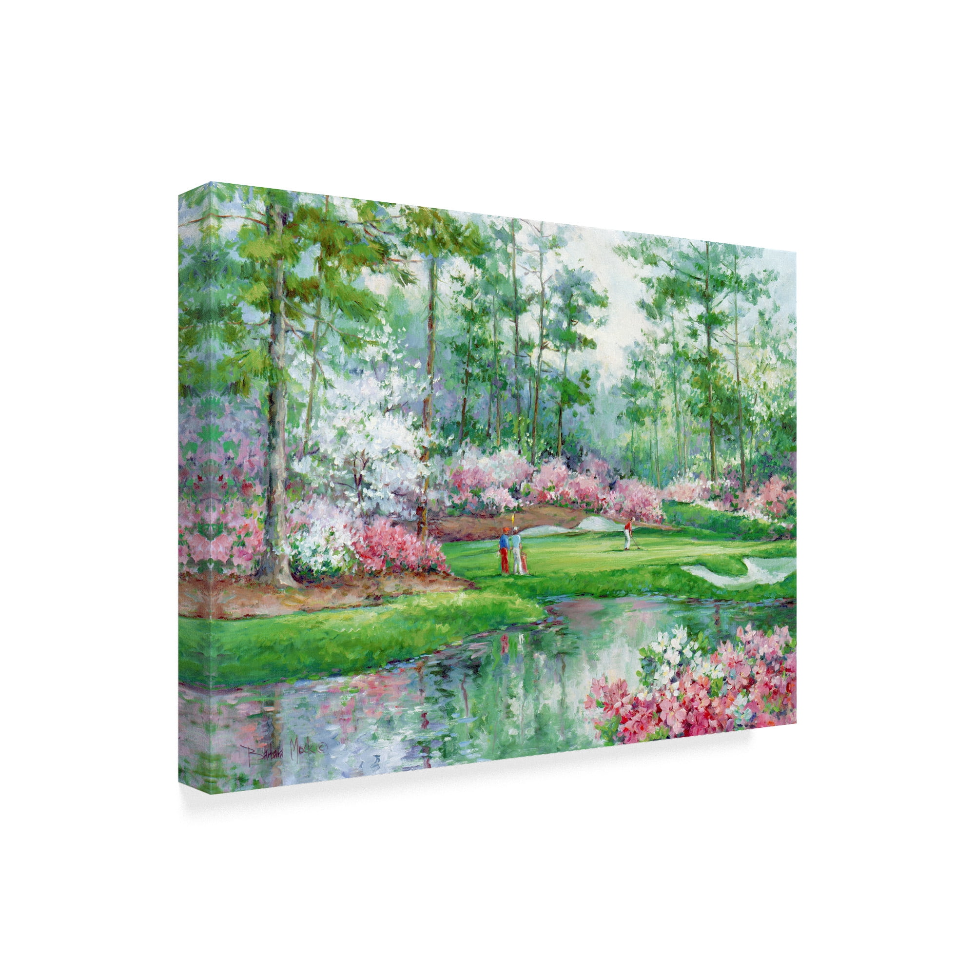 Trademark Fine Art 'On The Green' Canvas Art by Barbara Mock