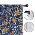 thumbnail image 4 of Blackout Kids Curtains,Blue Christmas Candy Cane Pattern Childrens Insulated Curtains Set Of 2,Bedroom Essentials,Toddler Room Decor 42"x63", 4 of 5