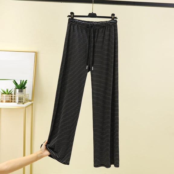 Drovellove Women's Fleece Pajama Pants with Elastic Waist - Casual Full Length Lounge Bottoms for Sleepwear