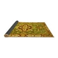 thumbnail image 2 of Ahgly Company Indoor Round Geometric Yellow Traditional Area Rugs, 6' Round, 2 of 4