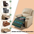 thumbnail image 5 of ZIATUBLES Recliner Chair Covers, Reclining Couch Slipcovers Seat Cushion, Anti-Slip Sofa Cover for Dogs Pets, Washable Furniture Protector, 38.58 x 24.40 Inches, Aztec Hummingbird Rose Print, 5 of 8