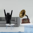 thumbnail image 2 of Estatua de resina con gesto de roca, escultura vintage de , adorno coleccionable, artesanía retro hecha a mano, ideal para regalar y decorar el ho, 2 of 8