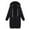 Black, variant on Winter Jackets for Women Fleece Lined Long Jackets Hoodies Zipper Sweatshirts Jackets Mid Length Coats with Pockets coats for women