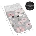 thumbnail image 5 of Sweet Jojo Designs Watercolor Floral Grey and Pink Changing Pad Cover, 5 of 6