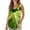 Green1, variant on Women's Tops, Tees & Blouses Women European American Fashion Color Swallowtail Hem U Neck Loose Round Neck Dual Design Sleeveless Casual Large Size Tank Top Daily Layering Camisole Green2 XL