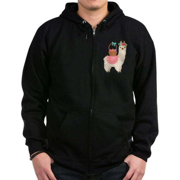 CafePress - EASTER ALPACHA Sweatshirt - Zip Hoodie, Classic Hooded Sweatshirt with Metal Zipper