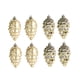 thumbnail image 2 of 8 Uds adornos de cono de pino BLESIY decoración navideña Colgante de Navidad oro, 2 of 8