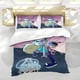 thumbnail image 5 of Star vs. las Fuerzas del Mal Conjunto de sábanas temático, trío de piezas, cómodo y amigable con la piel, diseño único, regalo de decoración para el hogar para familiares, amigos y fans,173cm *218cm, 5 of 6