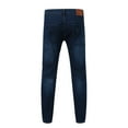 thumbnail image 5 of Luwomo Mens Casual Jeans Fall and Winter Streetwear Lined Thickened Straight Leg Long High Waist Trousers Relaxed Fit Denim Pants Blue1,32, 5 of 8