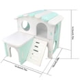 thumbnail image 4 of Hamster House Plastic DIY Double Layer Small Animal Hideout Hamster Play Hut, 4 of 10