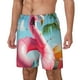 thumbnail image 1 of Balery Tropical Flamingo Pool Float Bañador para hombre, shorts de playa de secado rápido con entrepierna y forro de compresión-X-Large, 1 of 6