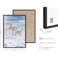 thumbnail image 3 of Haus and Hues Retro Posters Blue Sky Poster - Wall Prints for Bedroom Aesthetic Posters for Dorm Room for Girls Teen Girl Bedroom Decor Cloudy The End (Framed Black 24x36), 3 of 6