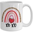 thumbnail image 2 of XO Coffee Mug, Leopard Print Rainbow Mug, Gifts For Birthday Anniversary Christmas Presents, Love Mug, Valentine Day Gifts, Hugs And Kisses Gifts For, 2 of 2