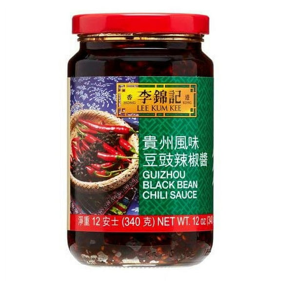 NineChef Bundle - Lee Kum Kee Guizhou Style Black Bean Chili Sauce 12 oz - Pack of 1   1 NineChef Brand ChopStick