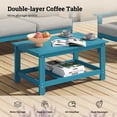 thumbnail image 2 of CIOKEA HDPS 7-piece Outdoor Sectional Sofa Set, Patio Furniture Set , All Weather Outdoor Conversation Set for Deck, Lawn, Blue Frame with 4.5IN Gray Cushion, 2 of 9
