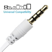 Magnavox White Earhook Headphones with Microphone MHP4854WT