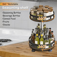 thumbnail image 6 of 360-Degree Rotating Seasoning Rack Non-Slip Carbon Steel Storage Tray for Storage Tank Seasoning Kitchen Parts B, 6 of 8