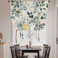 thumbnail image 3 of Spring Flowers Balloon Curtains for Living Room/French Door, Watercolor Floral Leaves Botanical Beige Tie Up Curtains 63 Inch Length Energy Saving Kitchen Curtains Shades for Windows 42"x63", 3 of 8