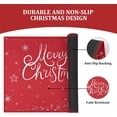 thumbnail image 4 of Christmas Doormat 20 x 32 Inch Holiday Xmas Decorative Door Mat Winter Christmas Snowflakes Welcome Mat Outdoor Indoor Non Slip Entrance Floor Door Mat Front Porch for Home Decoration, 4 of 6