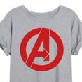 thumbnail image 3 of Marvel The Avengers - A Logo - Women's Oversized Graphic T-Shirt, 3 of 5