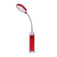 thumbnail image 1 of Tipo COB Lámpara de escritorio con luz LED y imán con pilas y cuello de cisne flexible rojo, 1 of 8