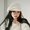Off white, variant on Japanese Short Brimmed Beret For Women In Spring And Autumn, With A Large Head Circumference And A Retro Cloud Hat That Shows Off The Face, Small Painter, And Children's Hat