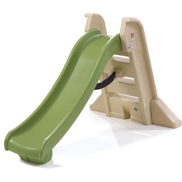 Step2 Naturally Playful Big Folding Outdoor Slide For Toddlers, Brown
